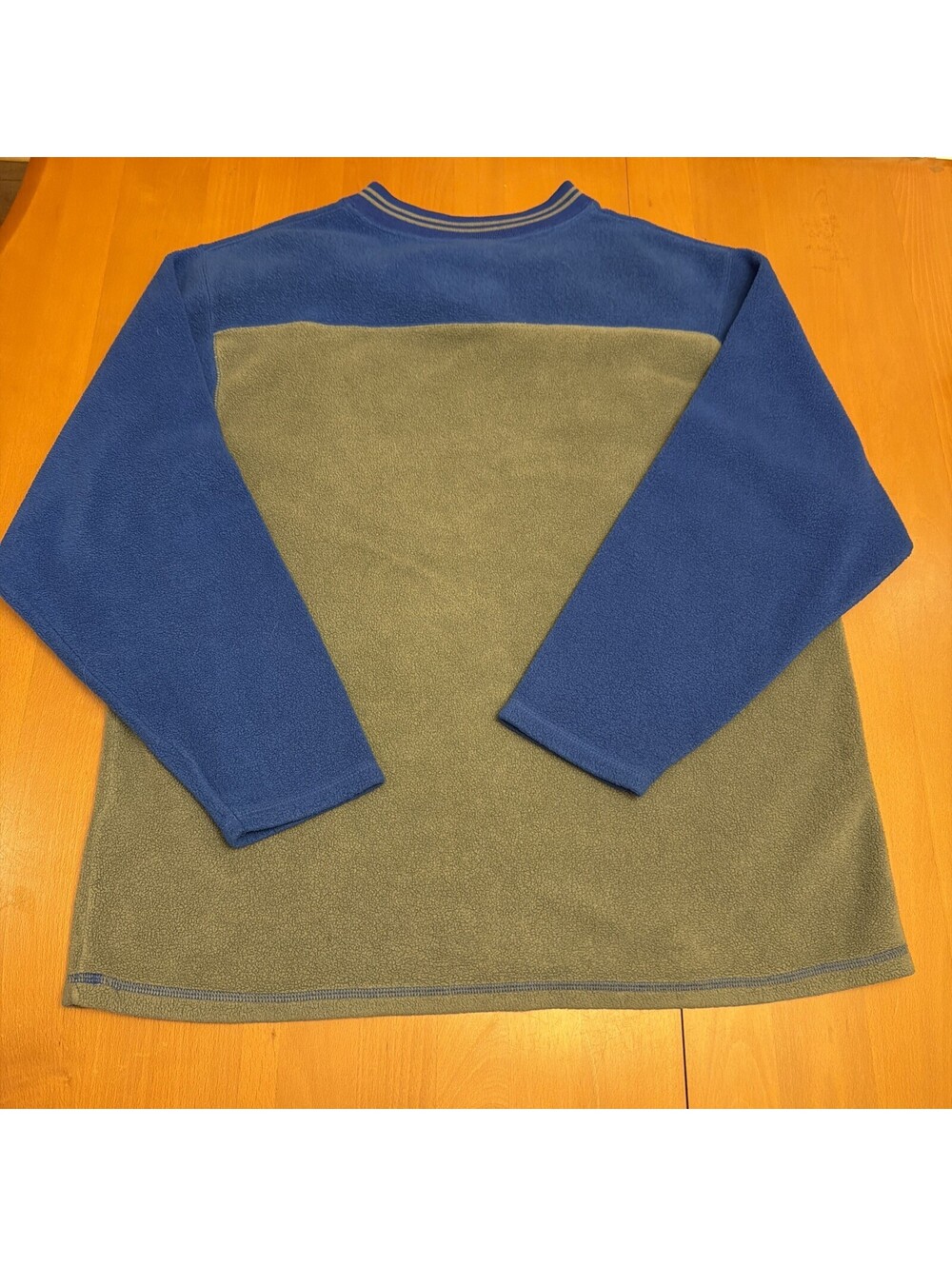 Disney Store Fleece Goofy Patch Pullover Mens Size L Blue Grey - Picture 4 of 4